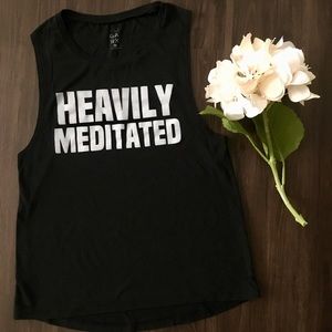 HEAVILY MEDITATED muscle tank